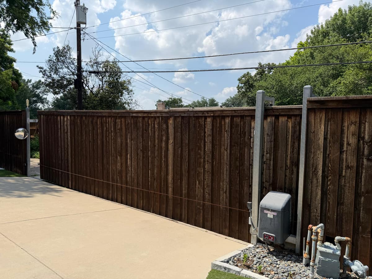 Gate access control installation